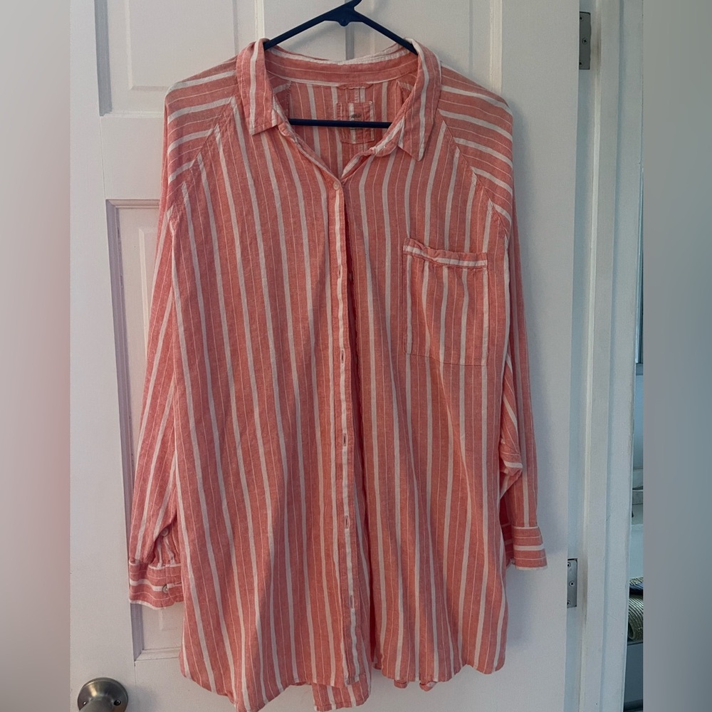 Aerie Linen Button Down